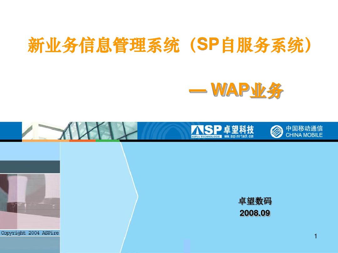 中国移动新业务信息管理系统(ppt 58页)