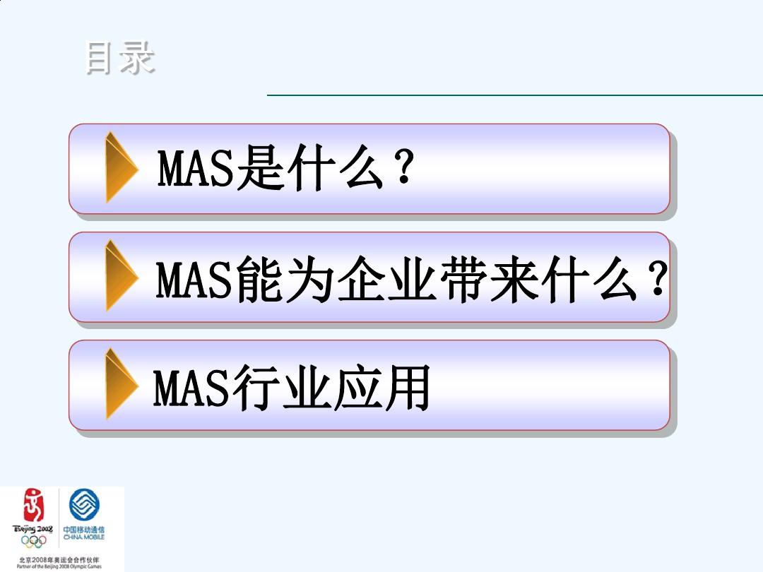 移动代理服务器MAS简介PPT(12张)