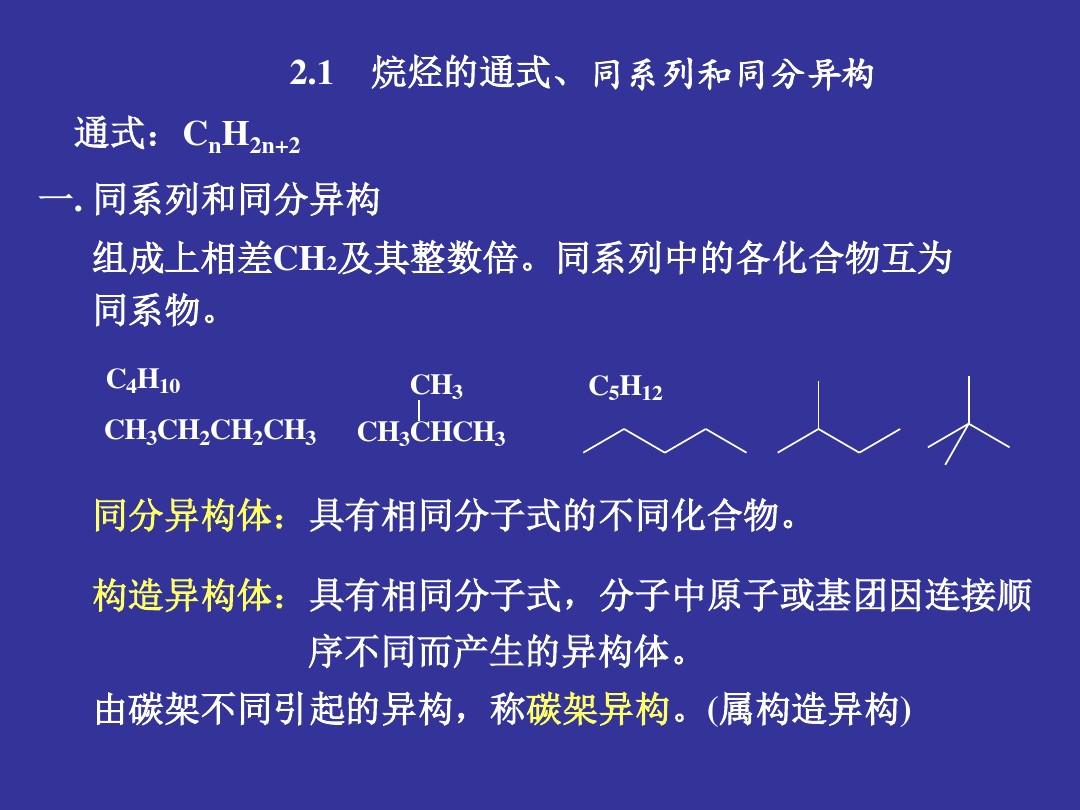 有机化学-烷烃(PPT)