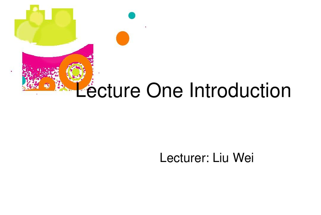 Lecture 1 Grammar Introduction