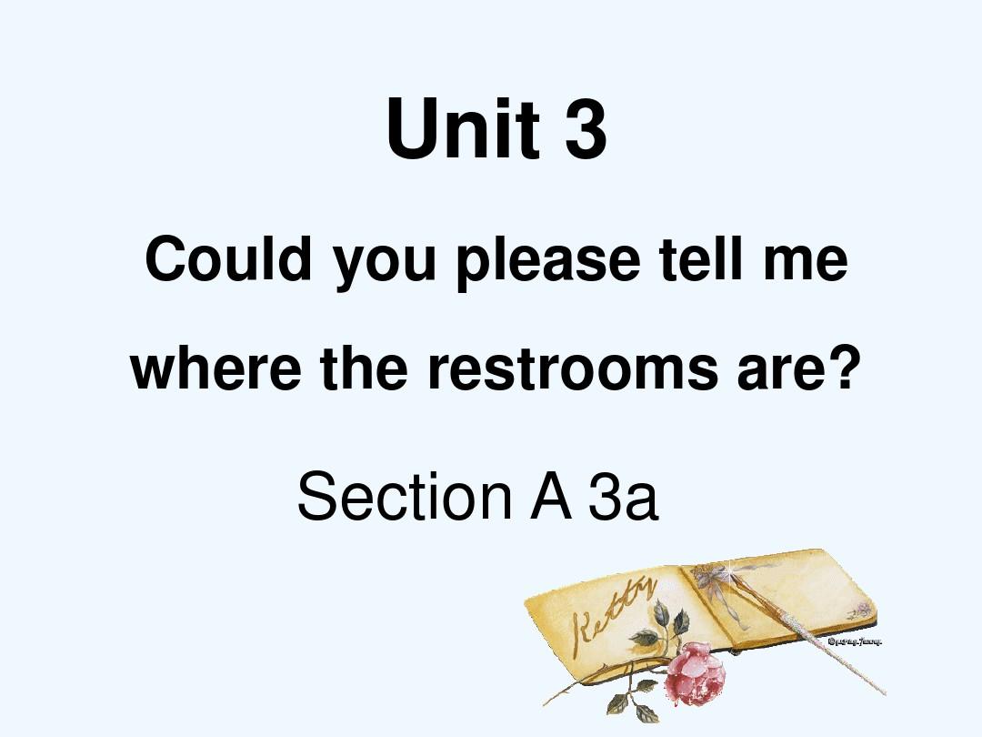 英语人教版九年级全册Unit3 SectionA3a