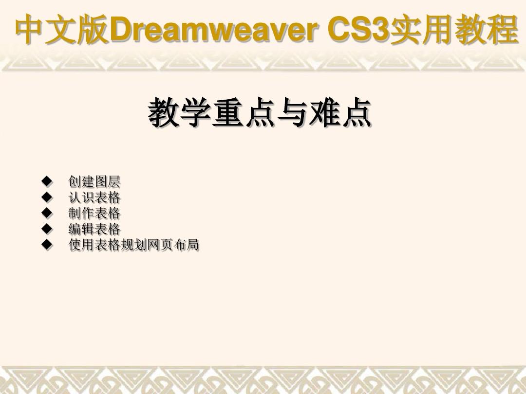 《中文版Dreamweaver_CS3网页制作实用教程》课件第3章