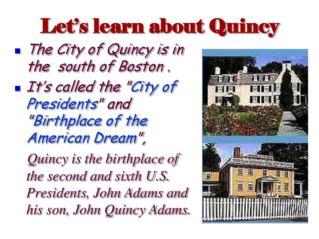 U2I-was-born-in-Quincy--外研英语