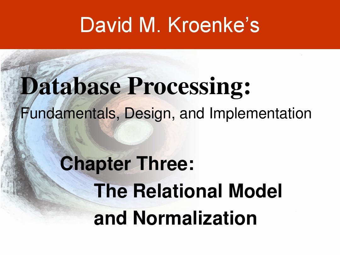 《数据库处理——基础、设计与实现(第十版)》第三章