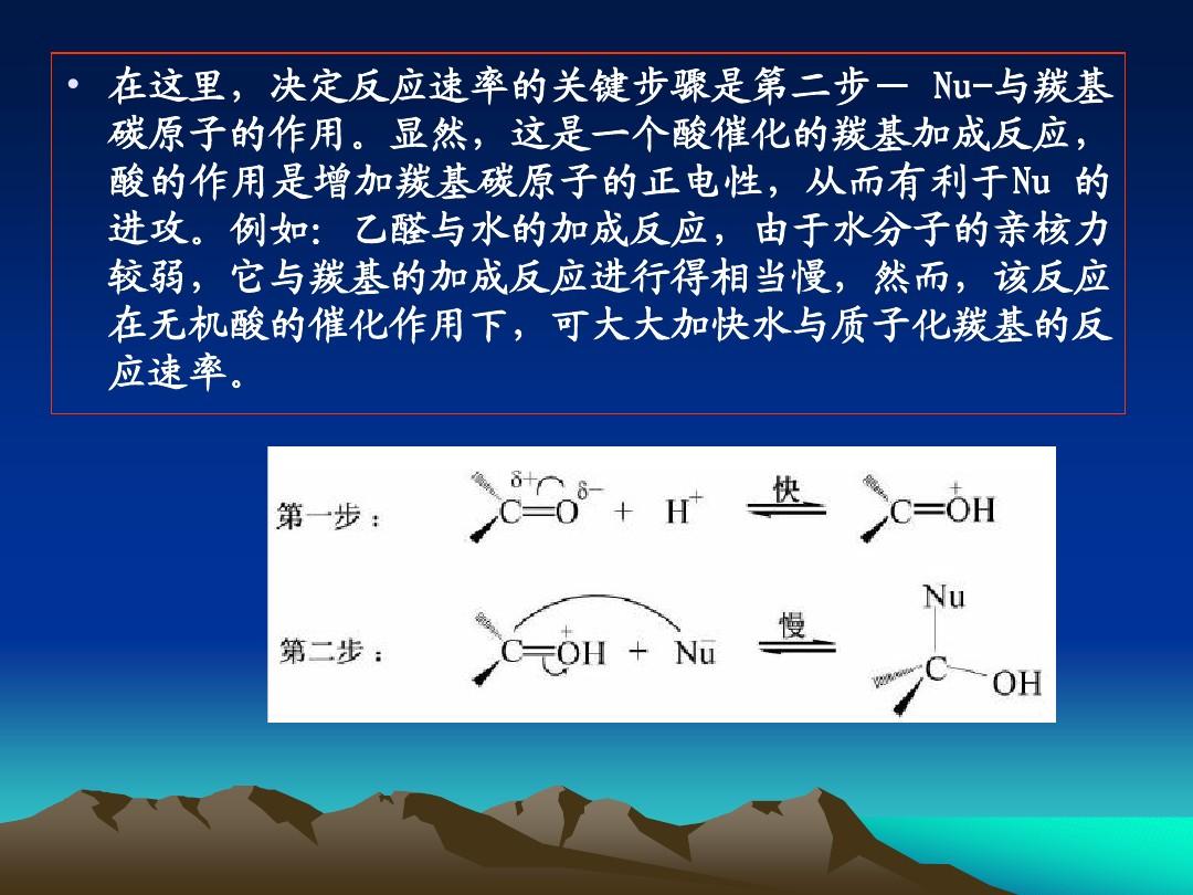 高等有机化学  碳一杂重键的加成反应