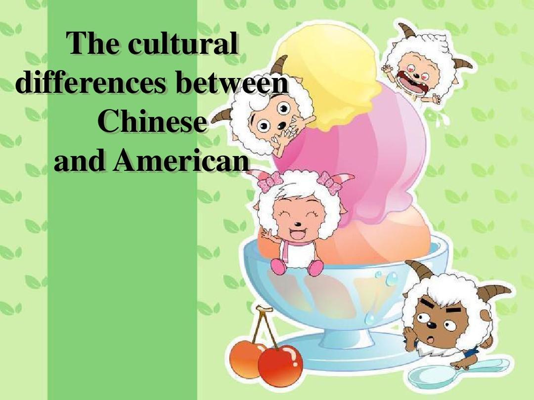 中美文化差异 英文版 