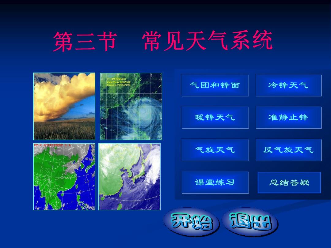第三节    常见天气系统(精)