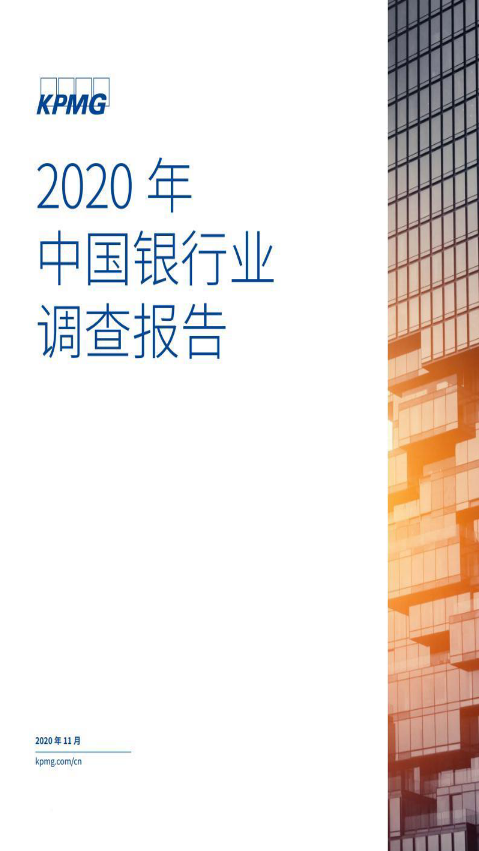 毕马威：2020年中国银行业调查报告