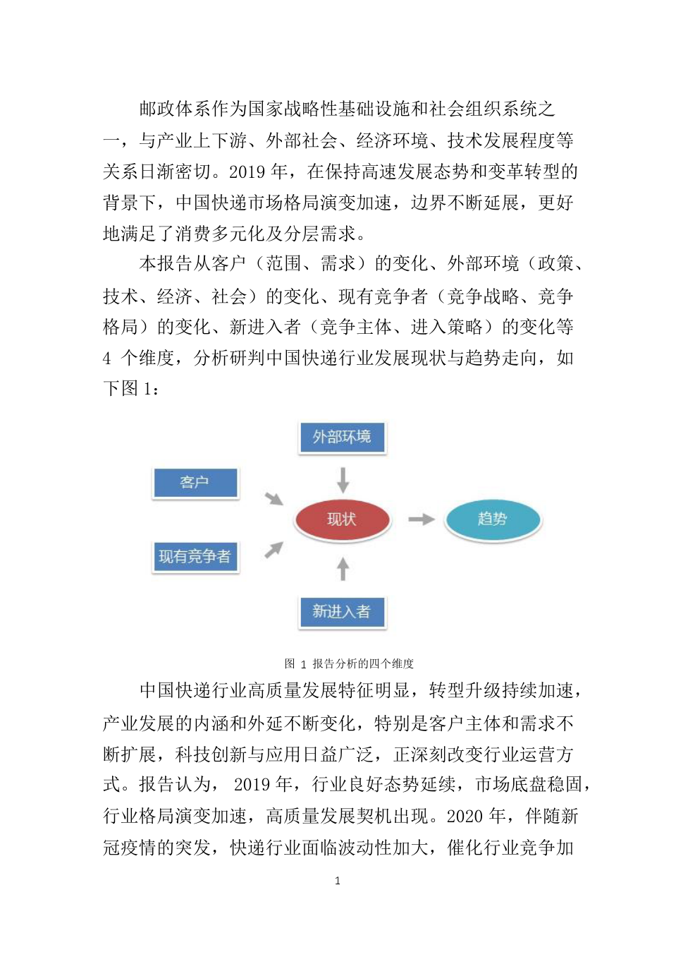 2019-2020年中国快递行业发展研究报告