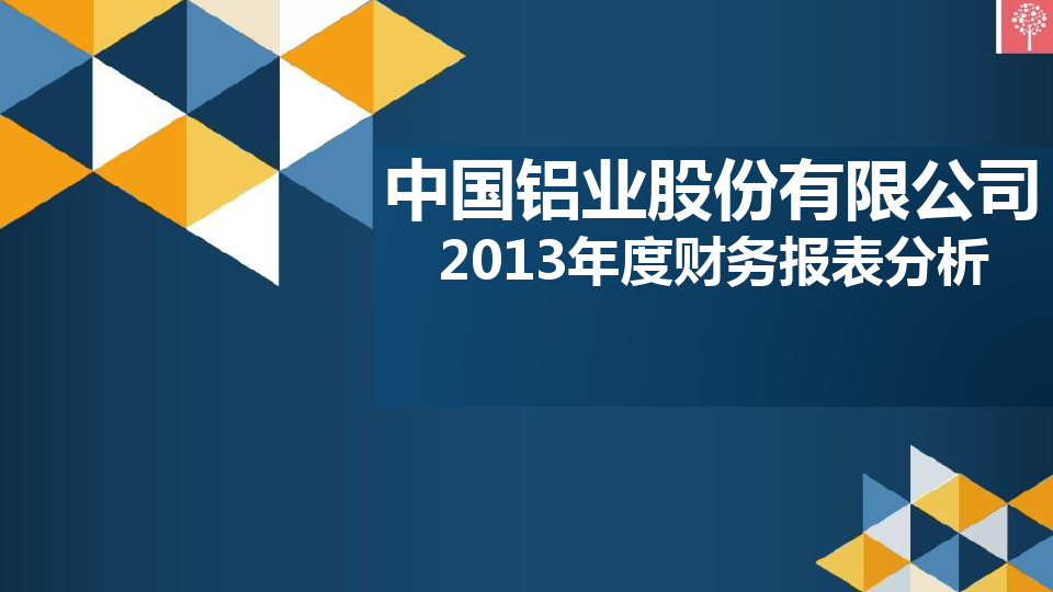中国铝业2013年财务报表分析解剖