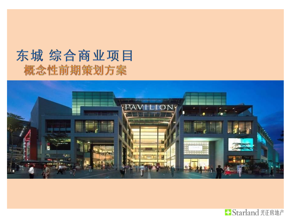 广州东城综合商业项目概念性前期策划方案79P