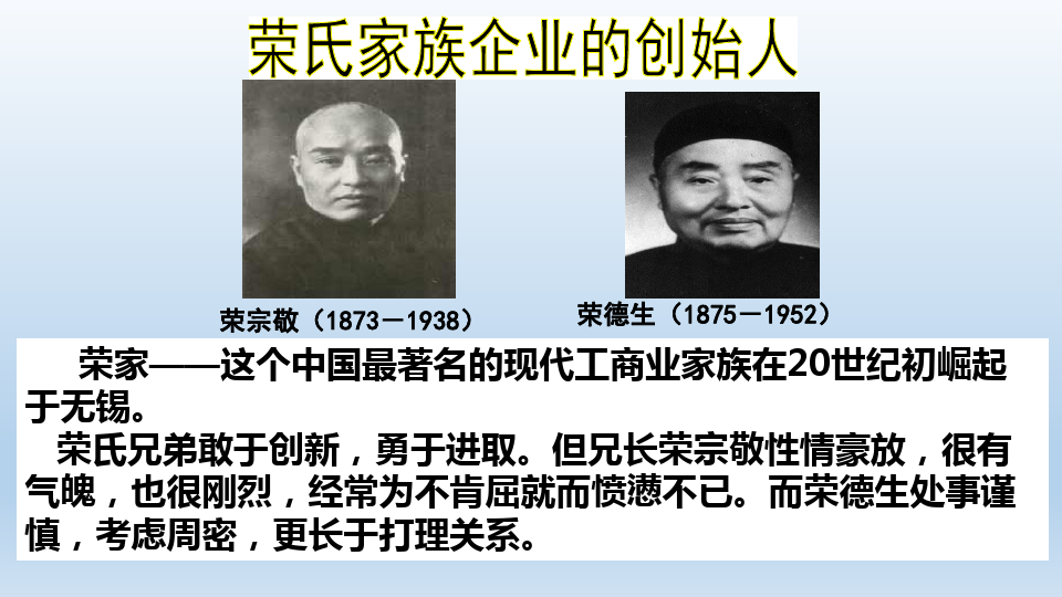 人教版必修2历史： 中国民族资本主义的曲折发展 PPT课件分析23页