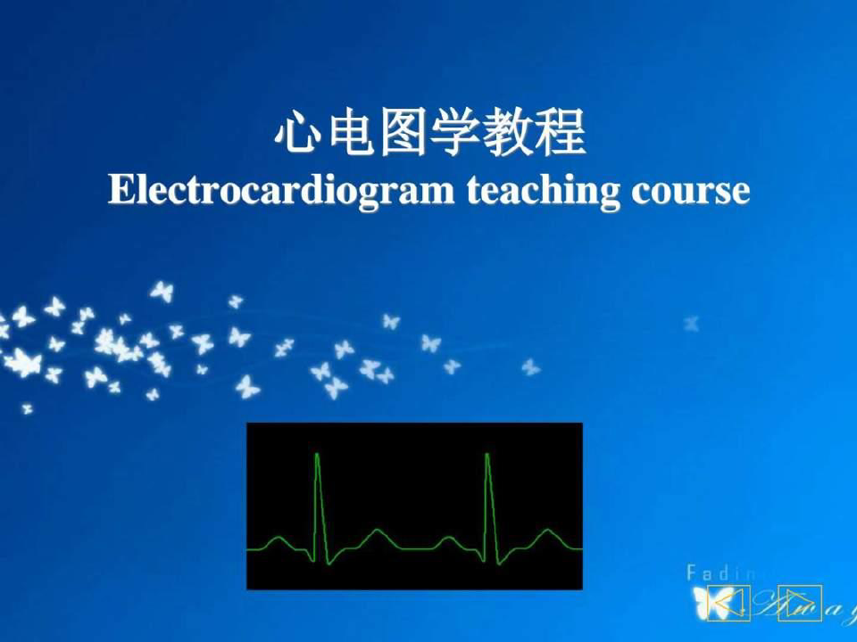 心电图学教程PPT(1)