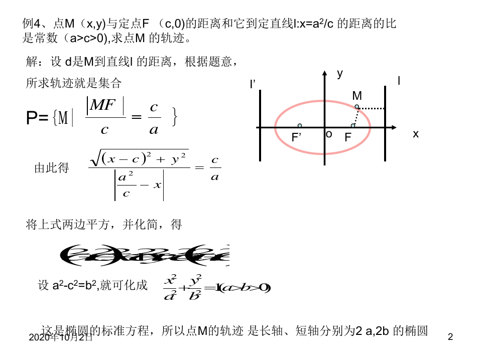 椭圆的第二定义(1)PPT课件