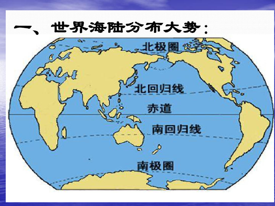 世界地理--陆地和海洋公开课课件概论