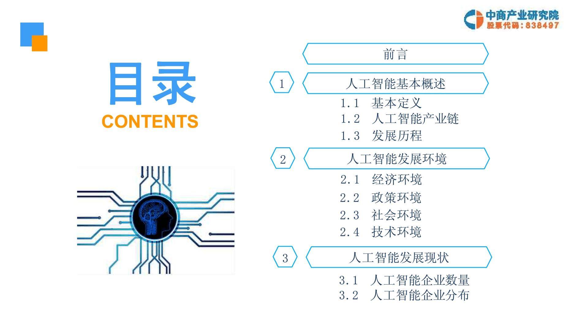 2019年中国人工智能行业前景及研究报告