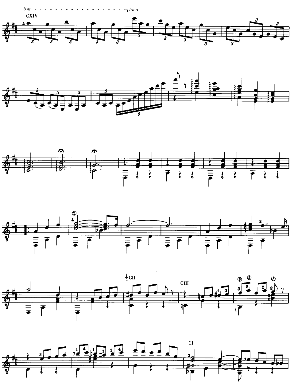 柴可夫斯基作品71D《花之圆舞曲-选自‘胡桃夹子’》 Waltz , Op.71;Tchaikovsky(Sparks古典吉他谱)