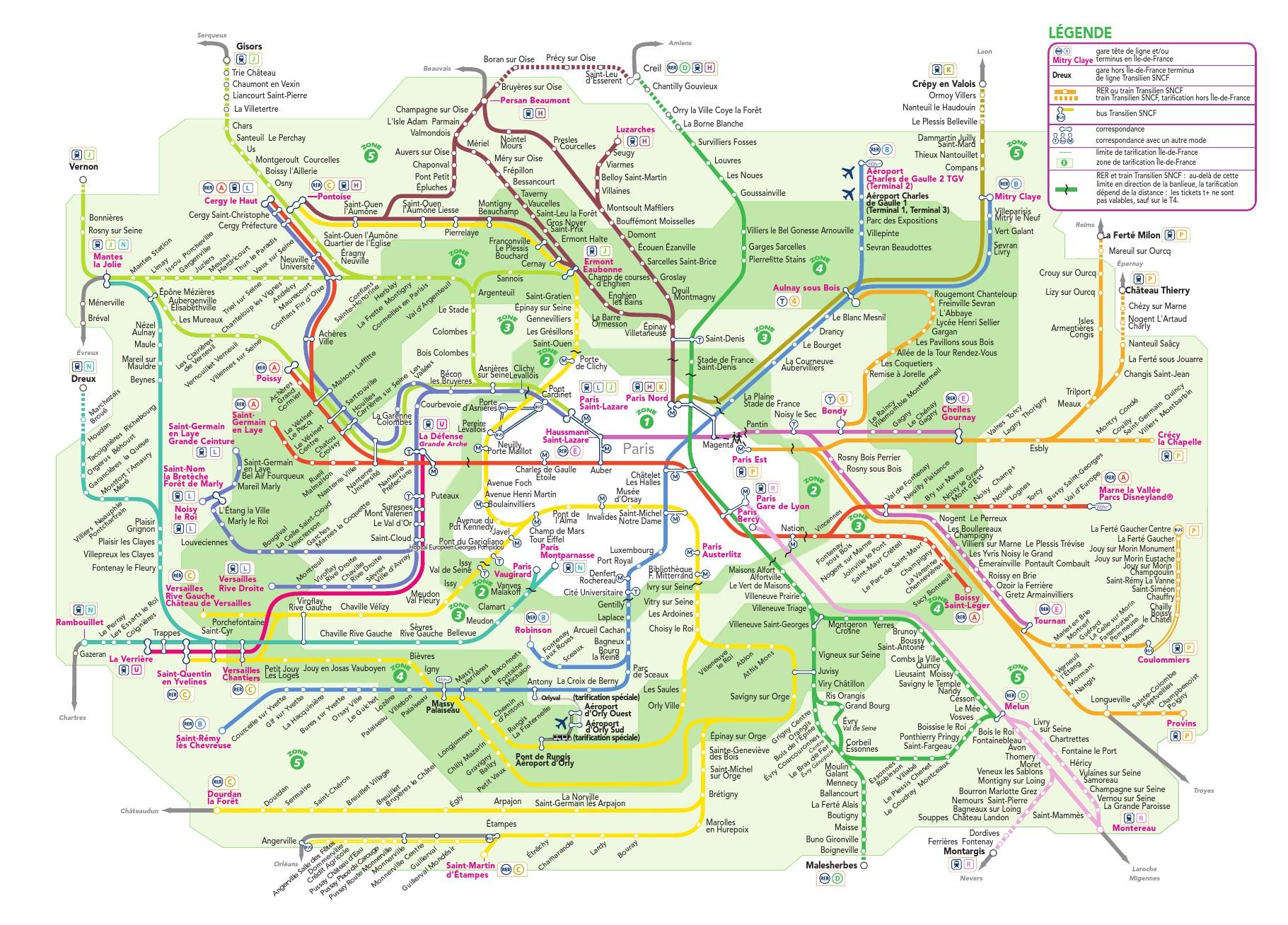 巴黎交通图