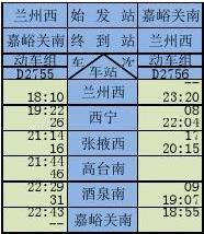 青藏铁路公司旅客列车时刻表(4月16日起实行)(1)