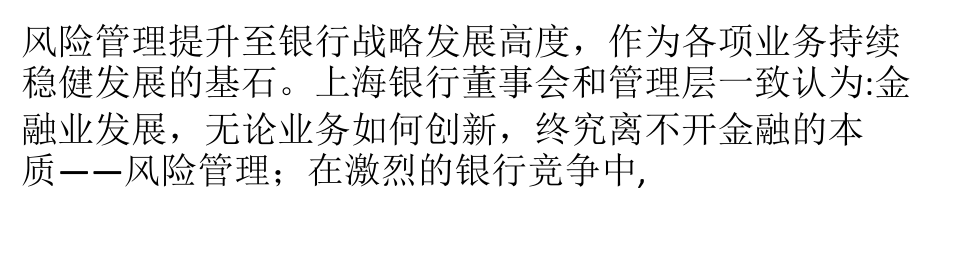 行稳而致远守正以创新上海银行打造全面风险管理体系硕果累累PPT精品文档43页