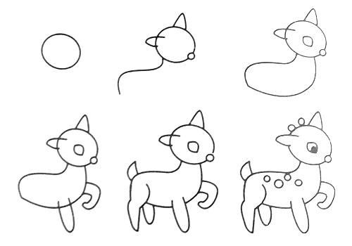 如何画几个小动物