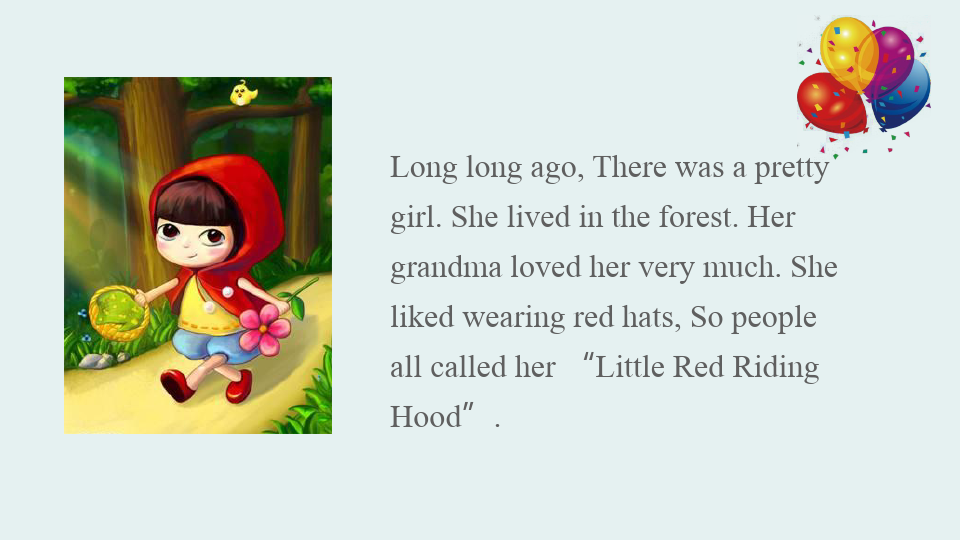 小红帽英语绘本小故事-英语