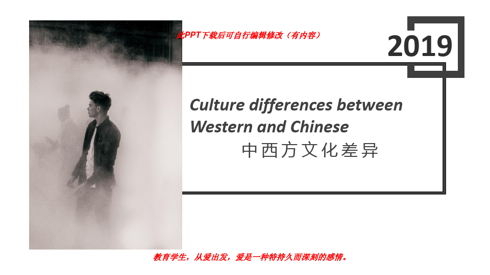 中西方文化差异英语演讲PPT