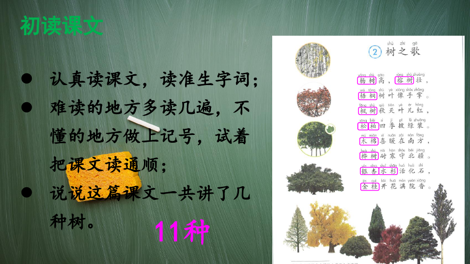 统编版二年级语文上册2 树之歌【交互版】PPT课件