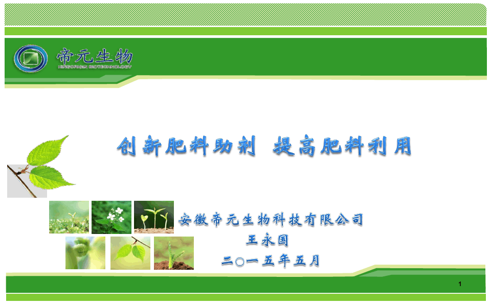 肥料助剂提高肥料利用(王永国)(2015.5.13)