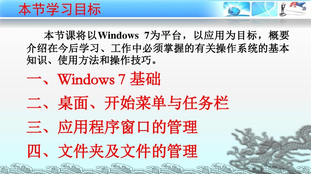 Windows7操作系统的桌面