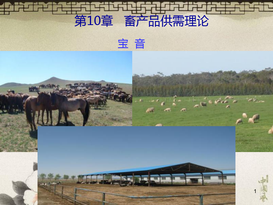 畜牧业经济管理