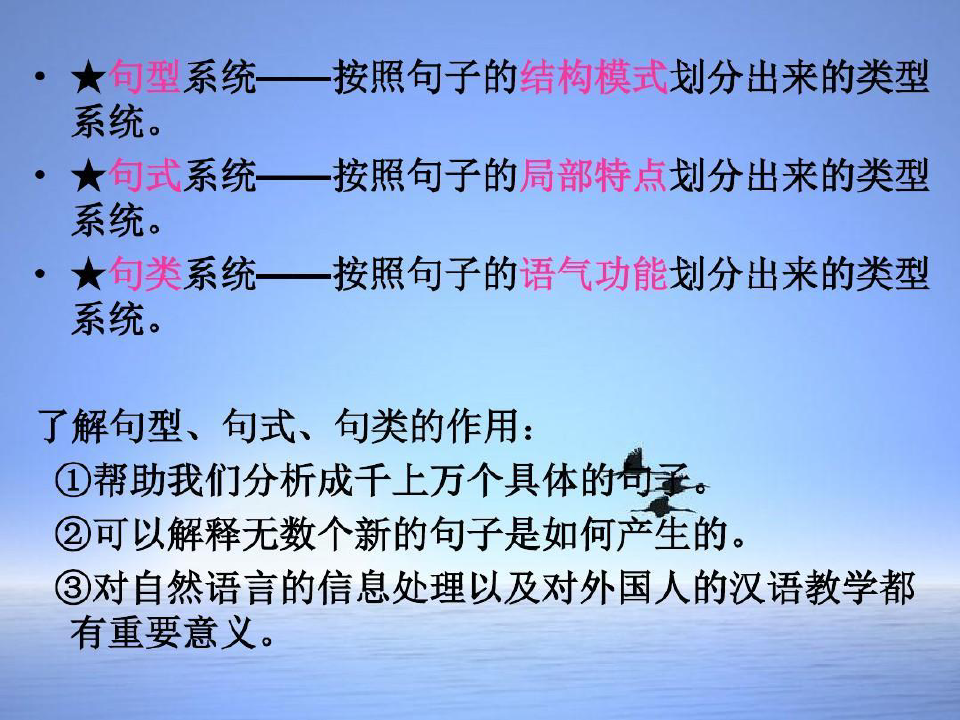 现代汉语 句型 句式 句类共82页文档