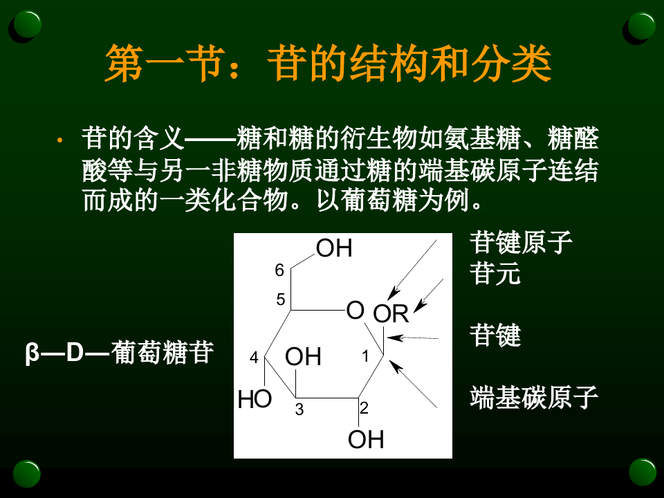 中药化学3第 三 章  苷  类 .