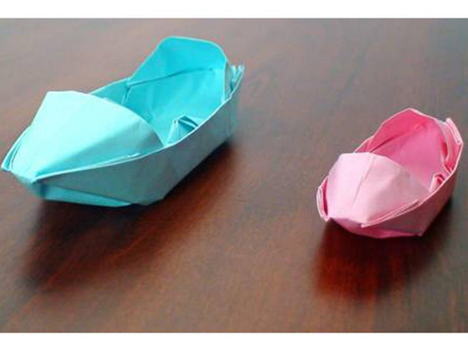 岭南版美术二年级上册教你如何折纸船