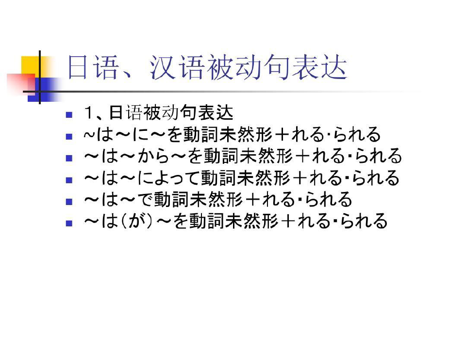 日语被动句的翻译..共31页文档