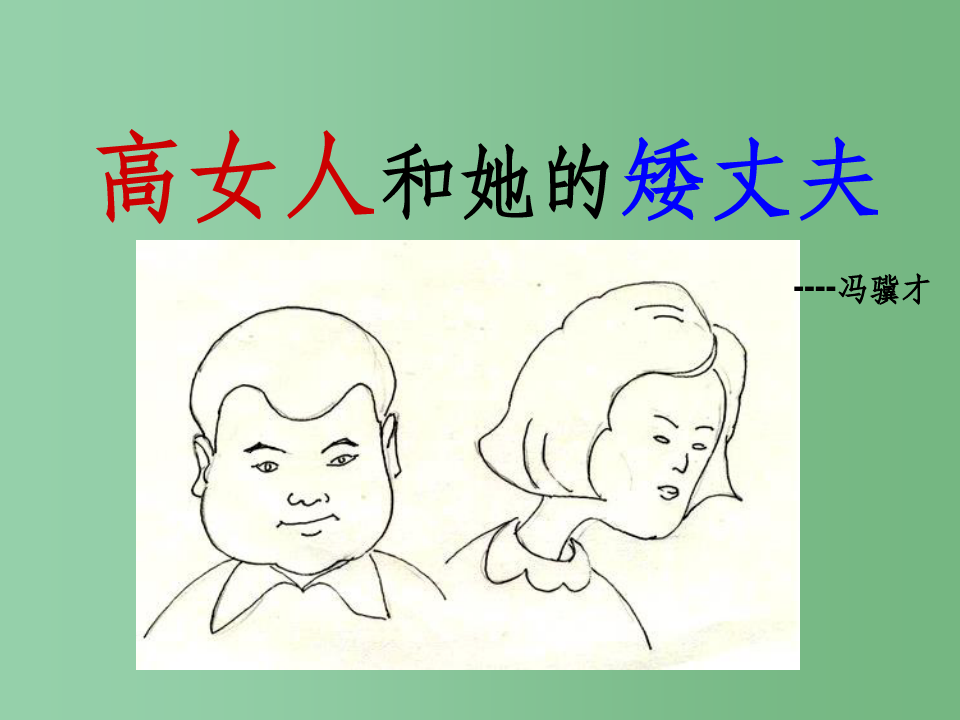 高中语文 第9课《高女人和她的矮丈夫》 北师大版选修《20世纪中国短篇小说选读》