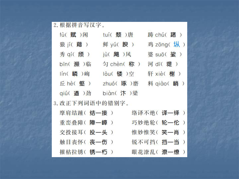 【最新】八年级语文上册(人教版)习题课件：专题一 语音与汉字