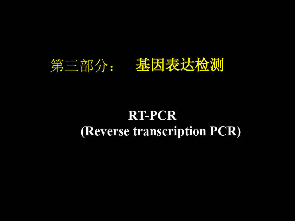 基因表达检测RTPCRppt课件