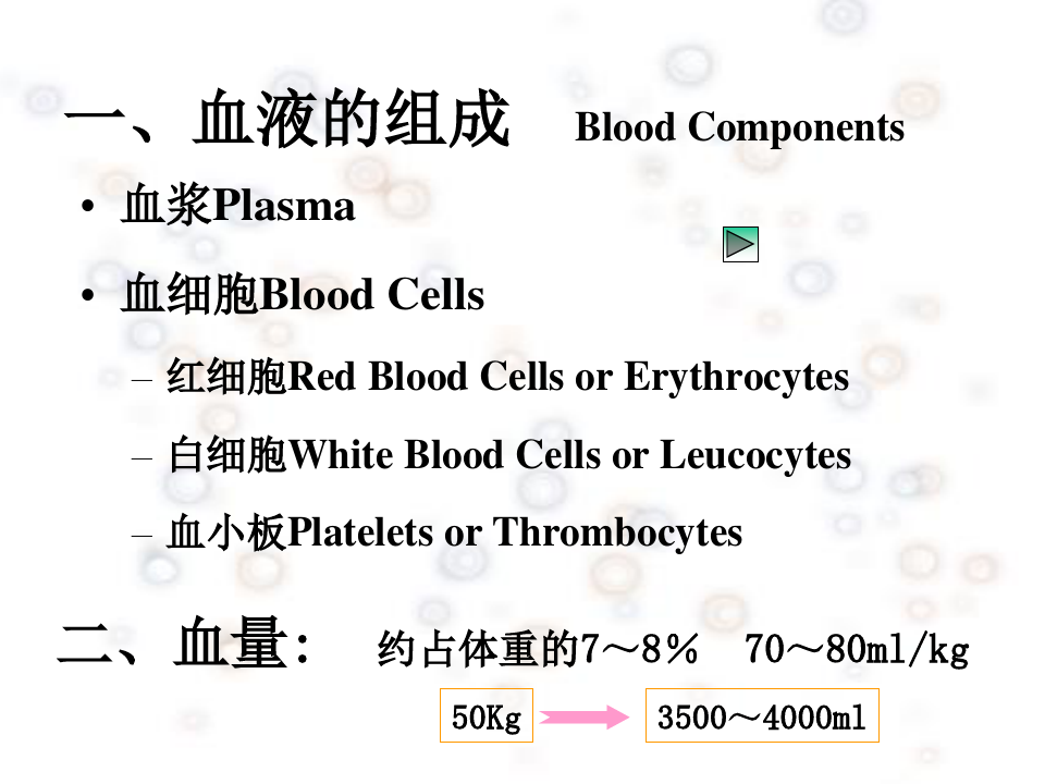 生理学课件：3血液