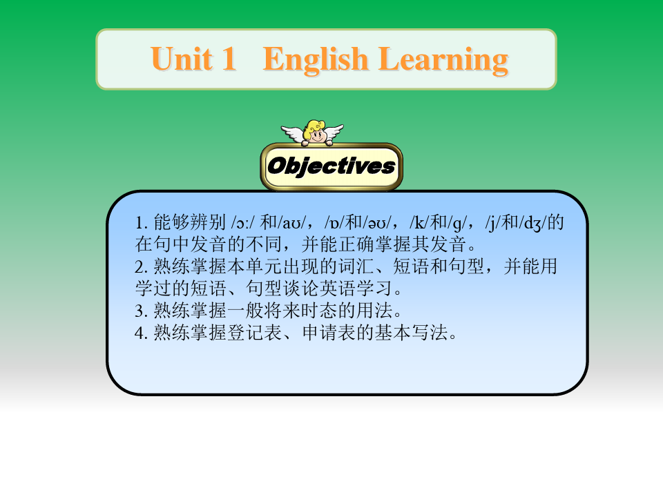 中职英语基础模块下册Unit 1   English Learning