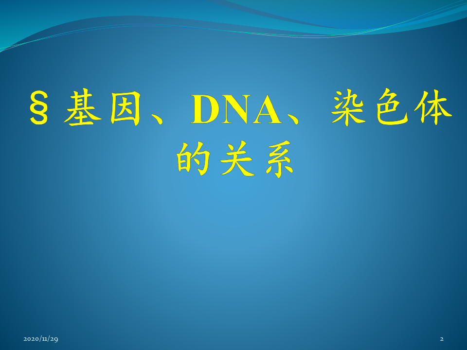 基因DNA和染色体的关系 ppt课件