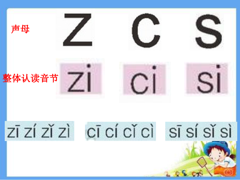 看图说话学拼音《zcs》ppt课件