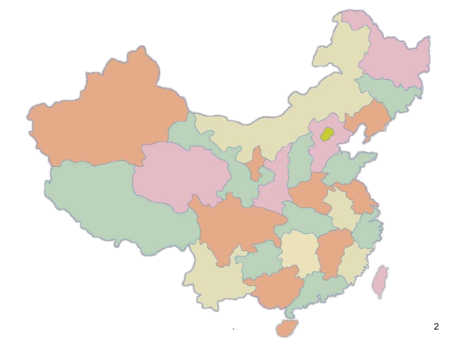 中国各省地图形状