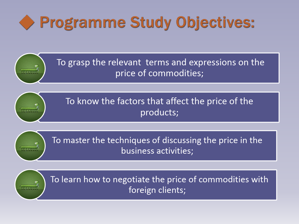实用商务英语口语教程Programme 6 Discussing the Price