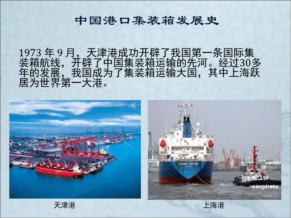 中国港口集装箱场分析