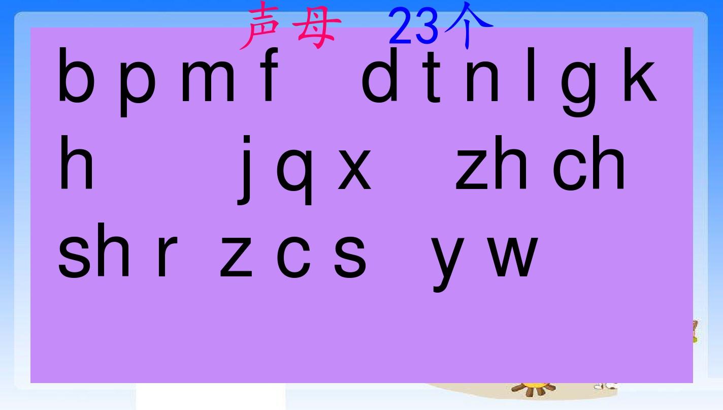 部编版一年级语文上册汉语拼音复习课件