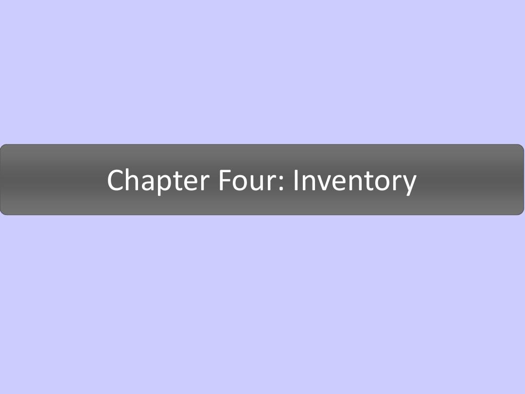 物流英语chapter4Inventory