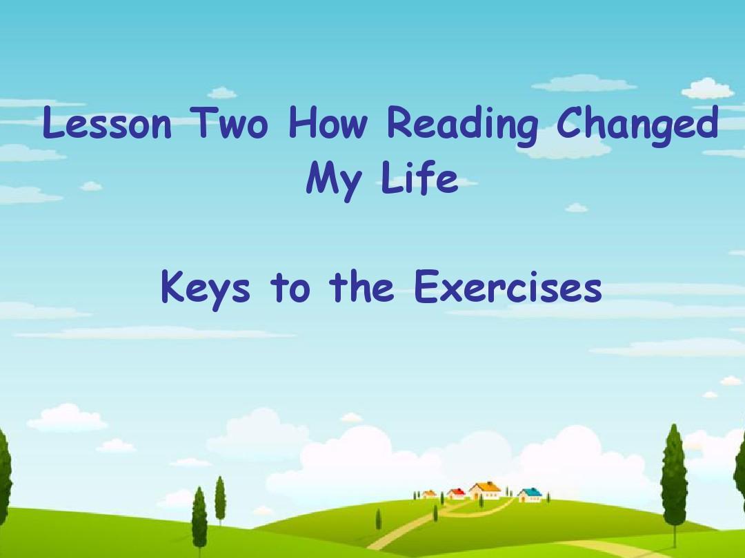 Lesson 2 Key to Exercises