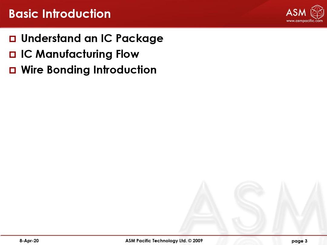 ASM 自动焊线机器介绍Au wire bonding process参考文档