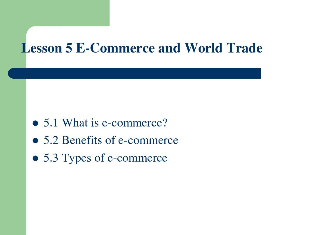 chapter 5 E-commerce